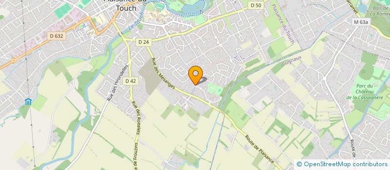 localisation de l'entreprise MADAME CELINE COUREL à PLAISANCE-DU-TOUCH