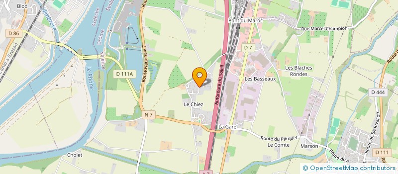 localisation de l'entreprise MADAME CELINE COURTHIAL  ETOILE-SUR-RHONE