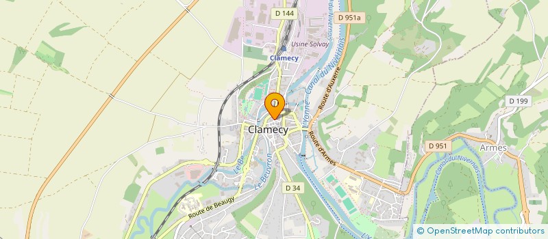 localisation de l'entreprise MADAME CELINE COUSIN  CLAMECY
