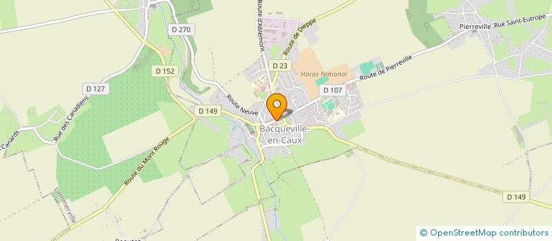 localisation de l'entreprise MADAME CELINE COUSINARD à BACQUEVILLE-EN-CAUX