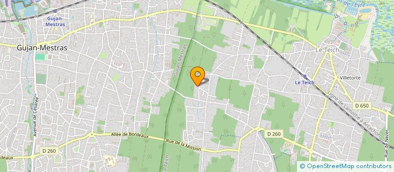 localisation de l'entreprise MADAME CELINE COUSSAU  LE TEICH