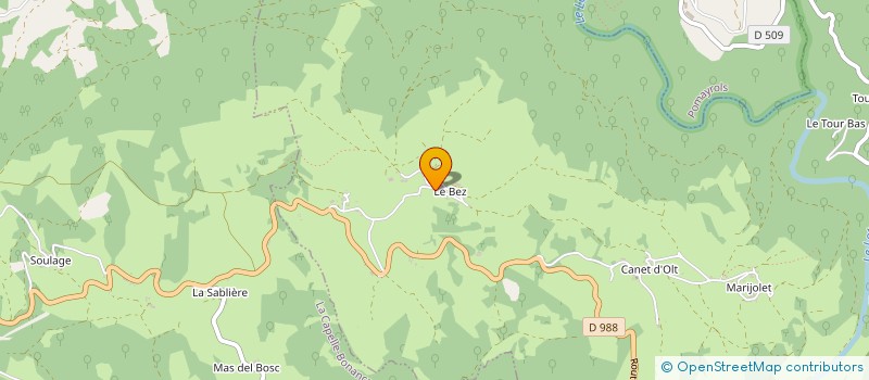 localisation de l'entreprise MADAME CELINE COUSTY  SAINT-LAURENT-D'OLT