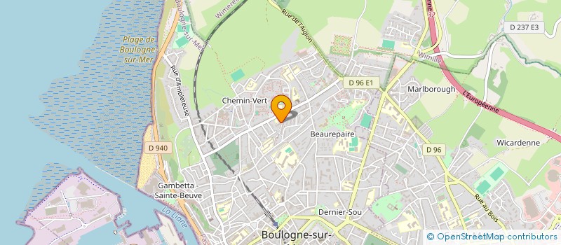 localisation de l'entreprise MADAME CELINE COUVELARD à BOULOGNE-SUR-MER