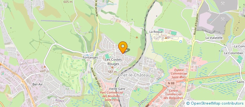 localisation de l'entreprise MADAME CELINE COVINHES  ONET-LE-CHATEAU