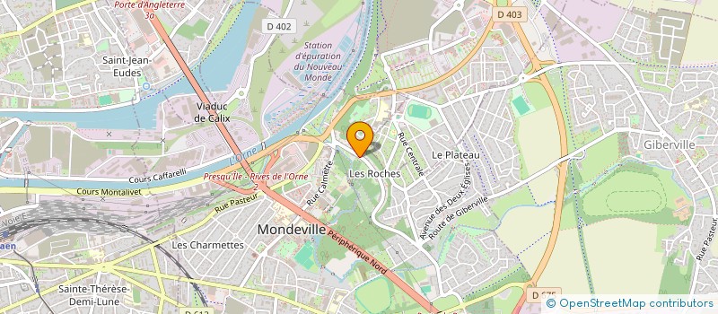 localisation de l'entreprise MADAME CELINE COZETTE  MONDEVILLE