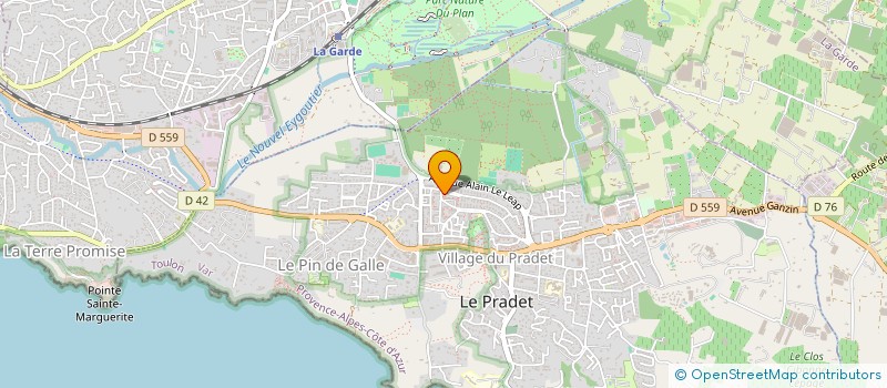 localisation de l'entreprise MADAME CELINE CRAMPOND à LE PRADET