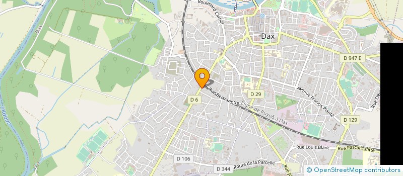 localisation de l'entreprise MADAME CELINE CRESCINI  DAX