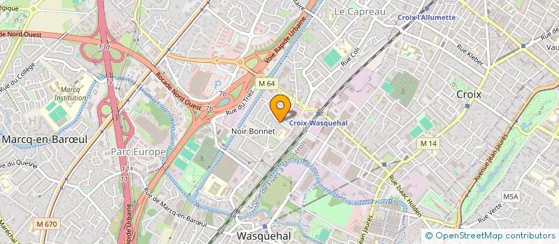 localisation de l'entreprise MADAME CELINE CRESPO  WASQUEHAL