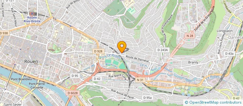 localisation de l'entreprise MADAME CELINE CREY  ROUEN
