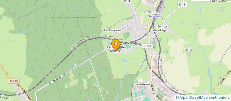 localisation de l'entreprise MADAME CELINE CRIBELIER à SERQUEUX