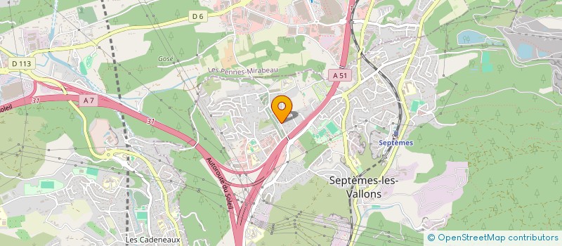 localisation de l'entreprise MADAME CELINE CRISCUOLO à SEPTEMES-LES-VALLONS