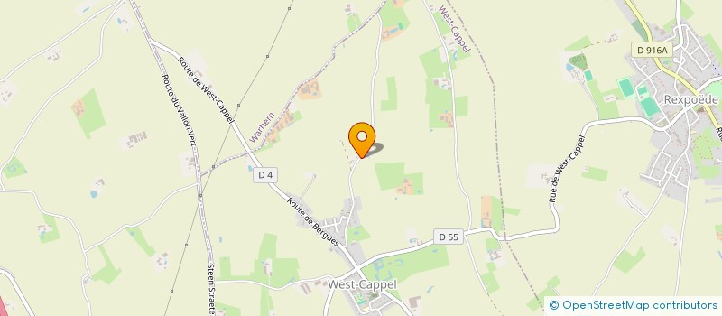 localisation de l'entreprise MADAME CELINE CROISE  WEST-CAPPEL
