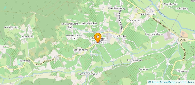 localisation de l'entreprise MADAME CELINE CROMBEZ à QUINCIE-EN-BEAUJOLAIS