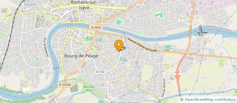 localisation de l'entreprise MADAME CELINE CRON à BOURG-DE-PEAGE