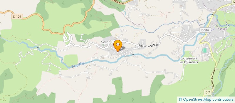 localisation de l'entreprise MADAME CELINE CROS  PRIVAS