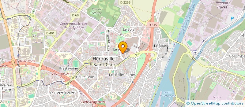 localisation de l'entreprise MADAME CELINE CROUIN  HEROUVILLE-SAINT-CLAIR