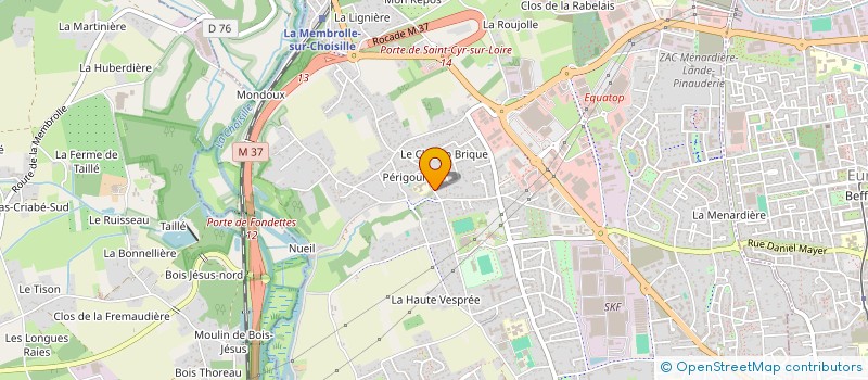 localisation de l'entreprise MADAME CELINE CROUZET à SAINT-CYR-SUR-LOIRE