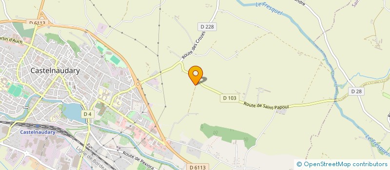 localisation de l'entreprise MADAME CELINE CUBERO  CASTELNAUDARY