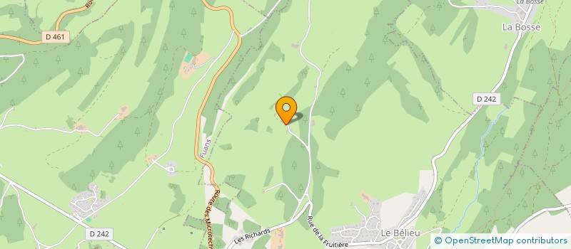 localisation de l'entreprise MADAME CELINE CUENOT  LE BELIEU