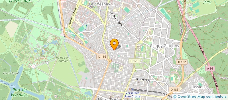 localisation de l'entreprise MADAME CELINE CULTRU  LE CHESNAY-ROCQUENCOURT