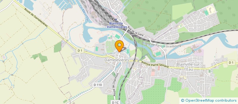 localisation de l'entreprise MADAME CELINE CUNY  DAMELEVIERES