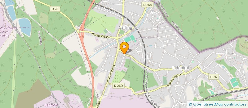 localisation de l'entreprise MADAME CELINE CUQ  CARLING