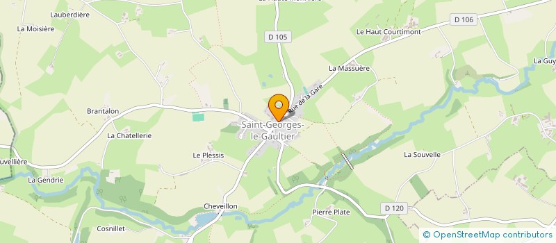 localisation de l'entreprise MADAME CELINE CUREAU  SAINT-GEORGES-LE-GAULTIER