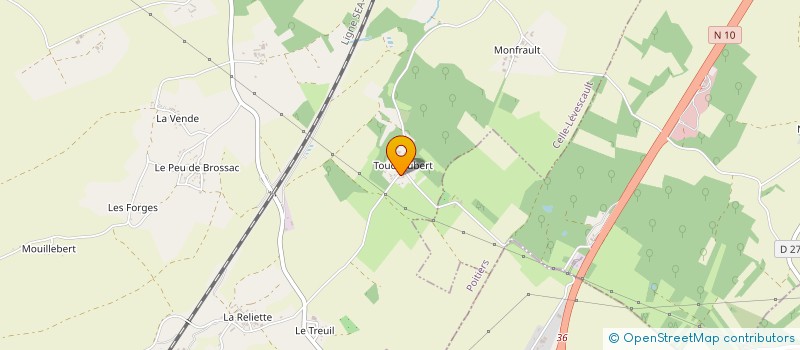 localisation de l'entreprise MADAME CELINE CUVILLIER  CELLE-L'EVESCAULT