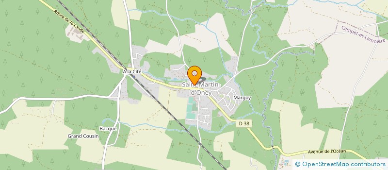 localisation de l'entreprise MADAME CELINE CUZACQ - BUSQUET  SAINT-MARTIN-D'ONEY