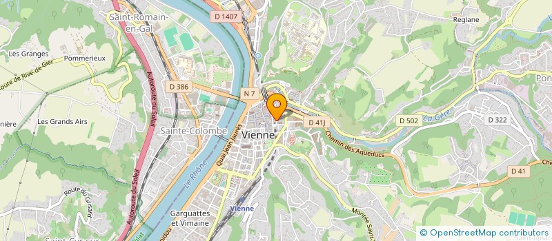 localisation de l'entreprise MADAME CELINE DA SILVA  VIENNE