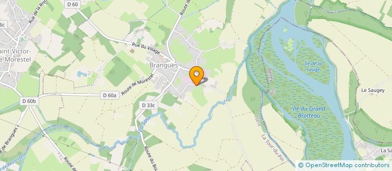 localisation de l'entreprise MADAME CELINE DAMAIS  BRANGUES