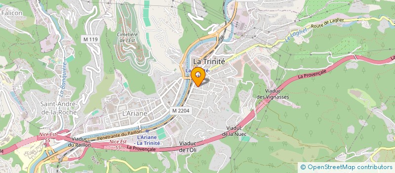 localisation de l'entreprise MADAME CELINE DAMIANO  LA TRINITE