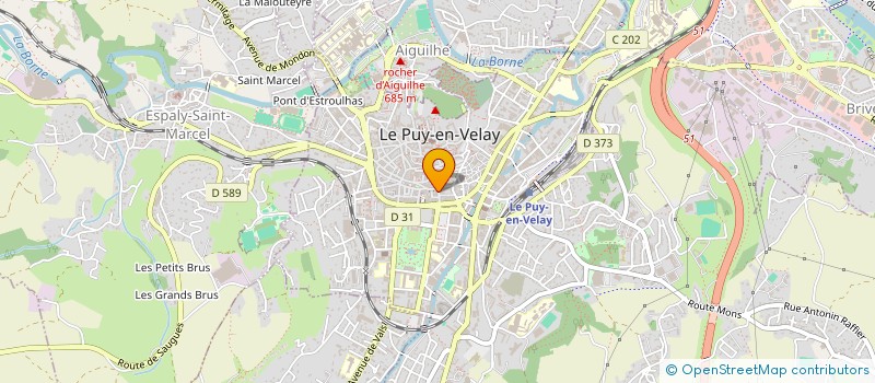 localisation de l'entreprise MADAME CELINE DAMNON à LE PUY-EN-VELAY
