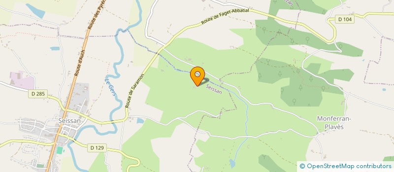 localisation de l'entreprise MADAME CELINE DANFLOUS  ORNEZAN