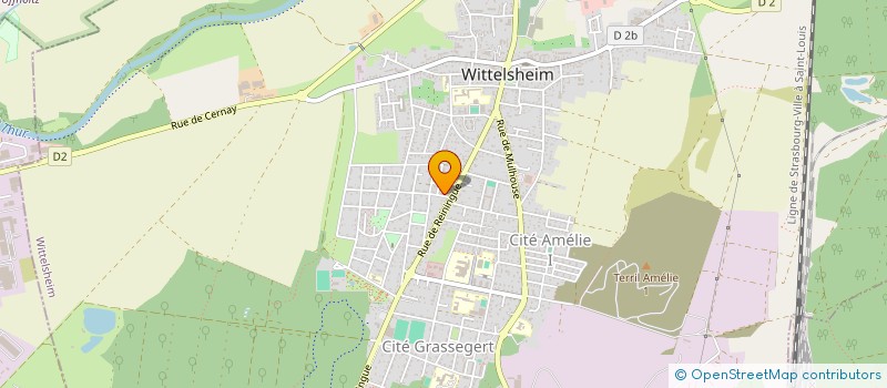localisation de l'entreprise MADAME CELINE DANGEL à WITTELSHEIM
