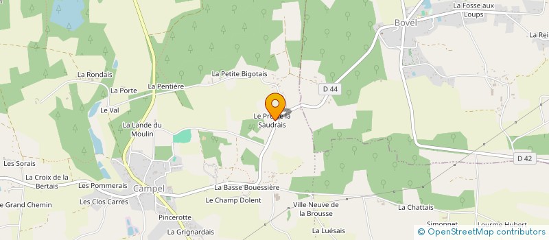 localisation de l'entreprise MADAME CELINE DANVEAU  VAL D'ANAST