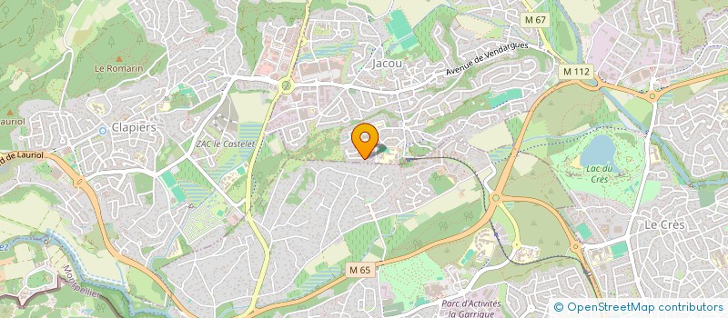 localisation de l'entreprise MADAME CELINE DAREVILLE  JACOU