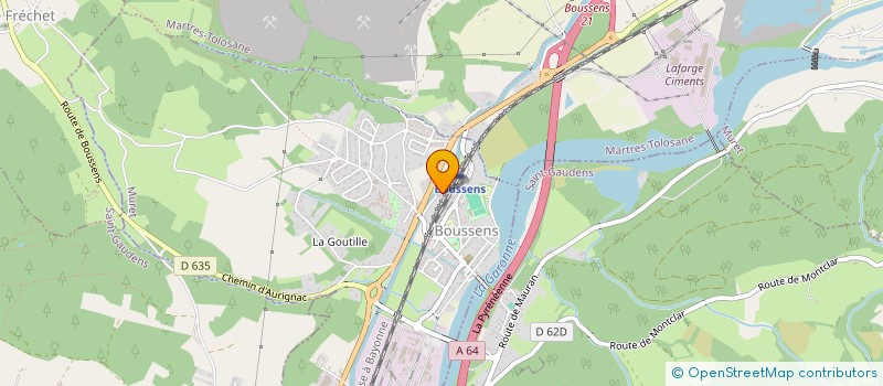 localisation de l'entreprise MADAME CELINE DARRACQ  BOUSSENS