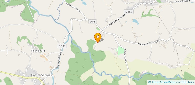 localisation de l'entreprise MADAME CELINE DARRIFOURCQ  GAUJACQ