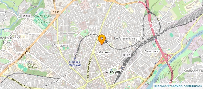 localisation de l'entreprise MADAME CELINE DARTIGEAS à LIMOGES