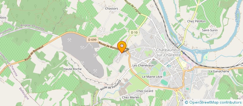 localisation de l'entreprise MADAME CELINE DASTE à CHATEAUNEUF-SUR-CHARENTE