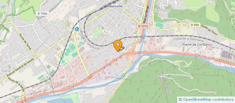 localisation de l'entreprise MADAME CELINE DAUBOIN à ALBERTVILLE