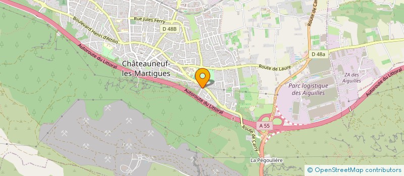 localisation de l'entreprise MADAME CELINE DAUMAS  CHATEAUNEUF-LES-MARTIGUES