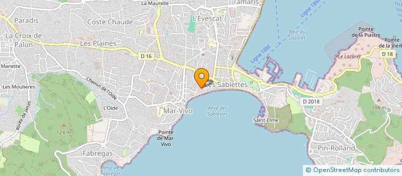 localisation de l'entreprise MADAME CELINE DAUVERGNE  LA SEYNE-SUR-MER