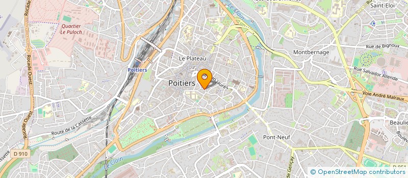 localisation de l'entreprise MADAME CELINE DAVID  POITIERS