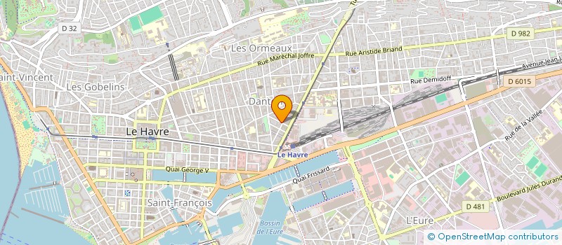 localisation de l'entreprise MADAME CELINE DAVID à LE HAVRE
