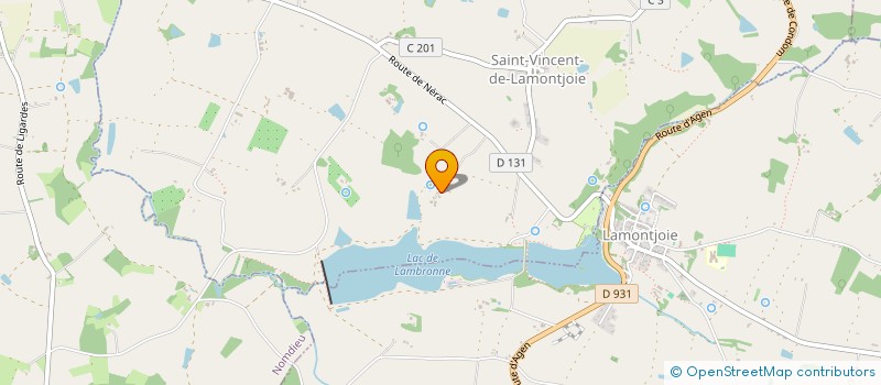 localisation de l'entreprise MADAME CELINE DE BIASIO  SAINT-VINCENT-DE-LAMONTJOIE