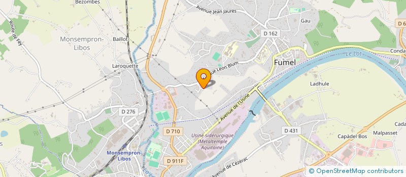 localisation de l'entreprise MADAME CELINE DE BORTOLI  FUMEL