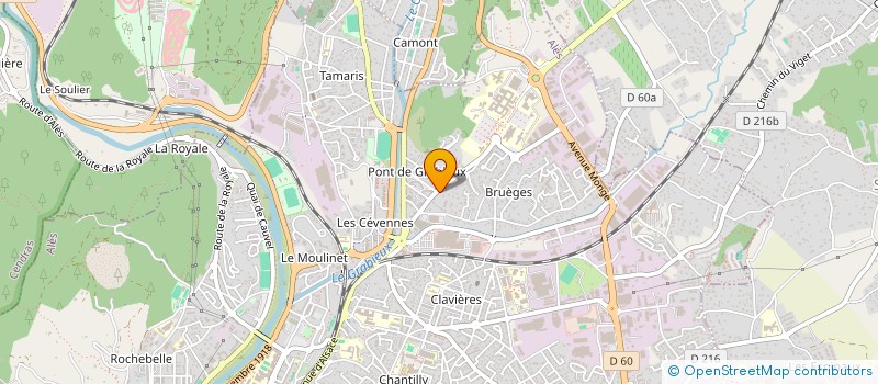 localisation de l'entreprise MADAME CELINE DE COL  ALES