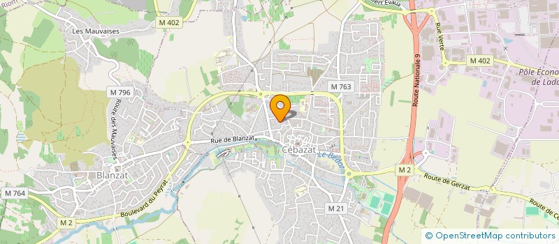 localisation de l'entreprise MADAME CELINE DE SAINT REMY  CEBAZAT